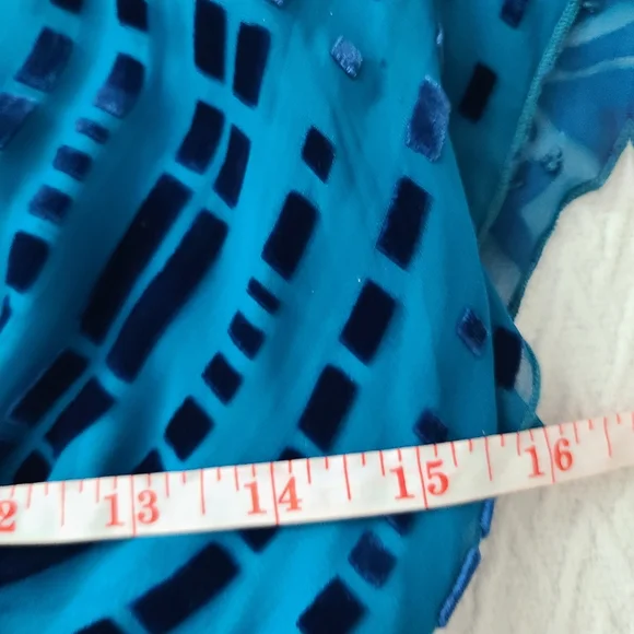 Hale Bob Velvet Print Silk Blend Dress Size X-Small - Picture 7 of 16